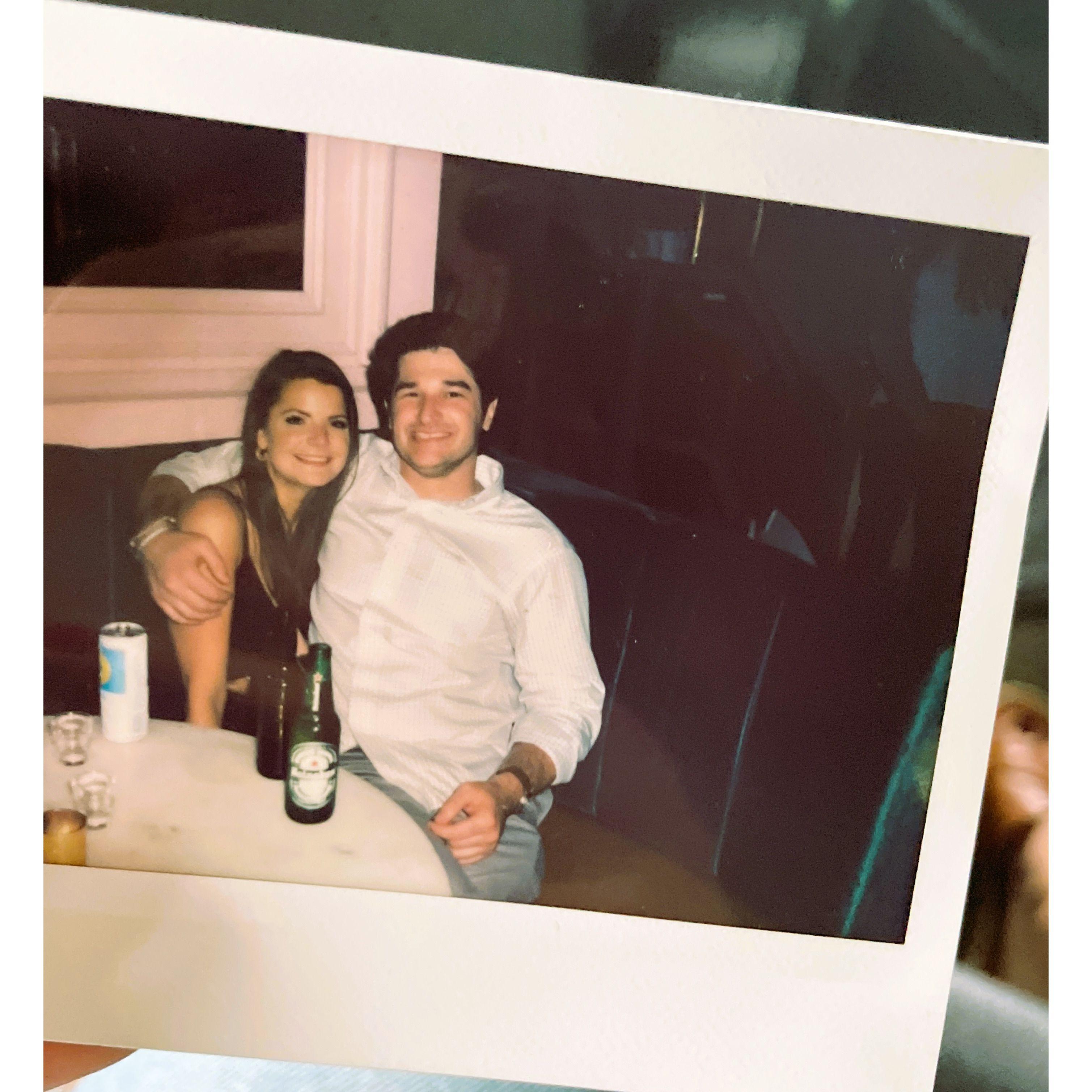 Our very first picture together! We're babies <3