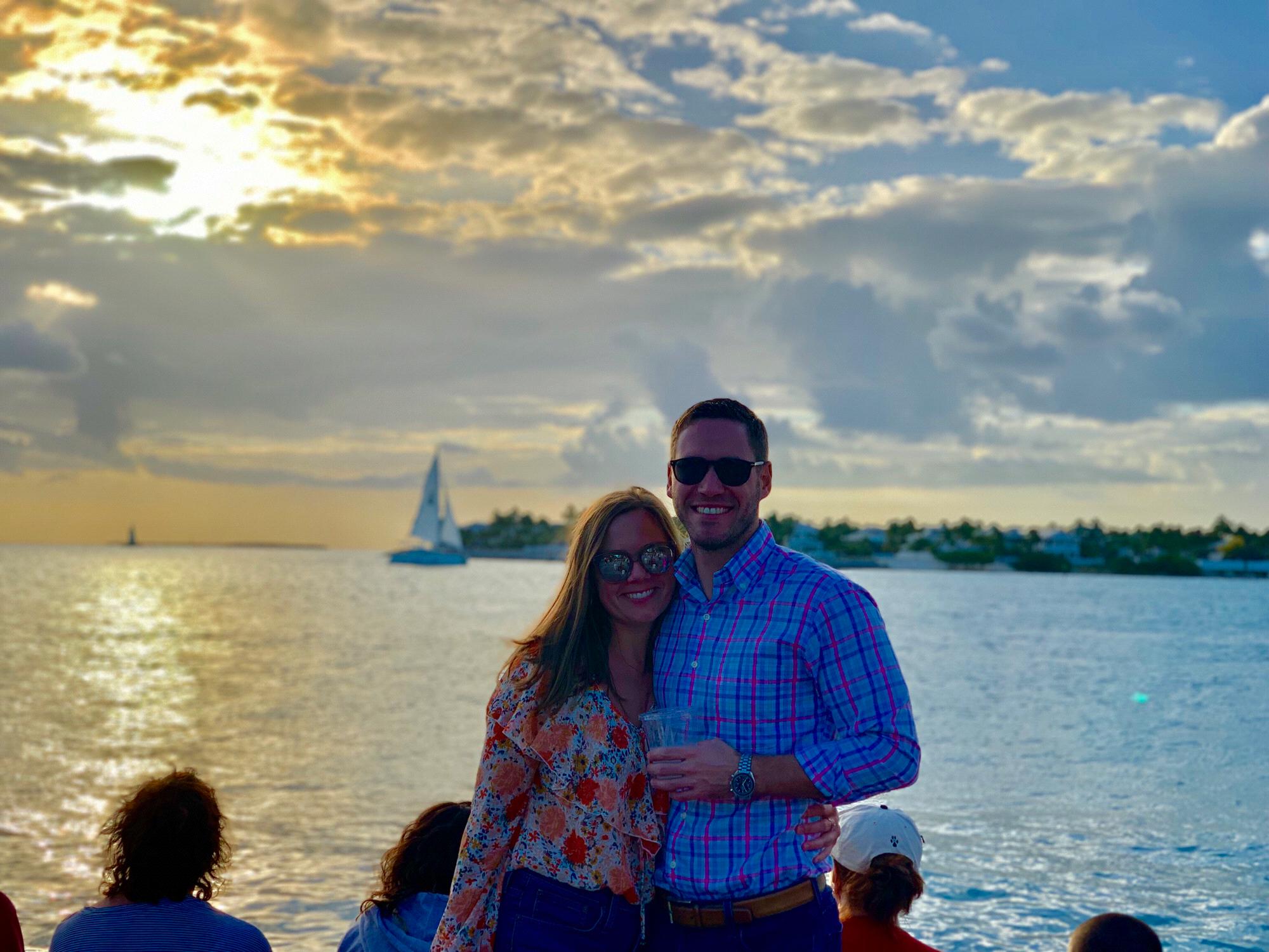 Our first of many trips to Key West