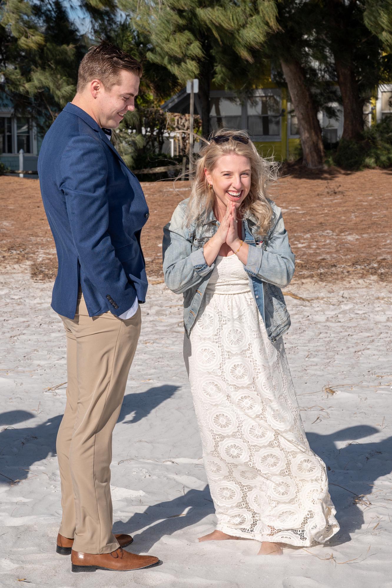 Shannon realizing that Patrick's parents flew in to help with the surprise. Overwhelmed with joy and gratitude.