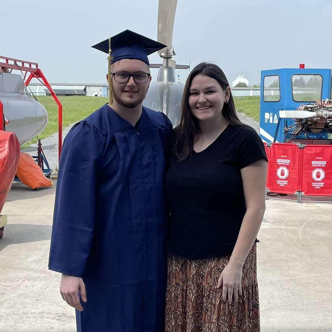 His graduation