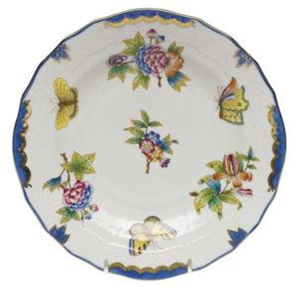 Herend Queen Victoria - Blue Border Dessert Plate