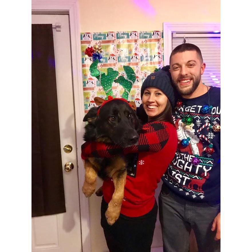 This was the first ever picture taken of us. Fun fact: this picture was taken in the house that we ended up renovating/purchasing as our first home!