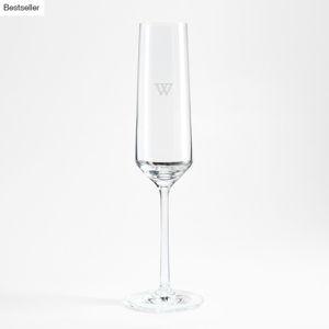 Crate & Barrel - Personalized Schott Zwiesel Tour 8-Oz. Champagne Glass