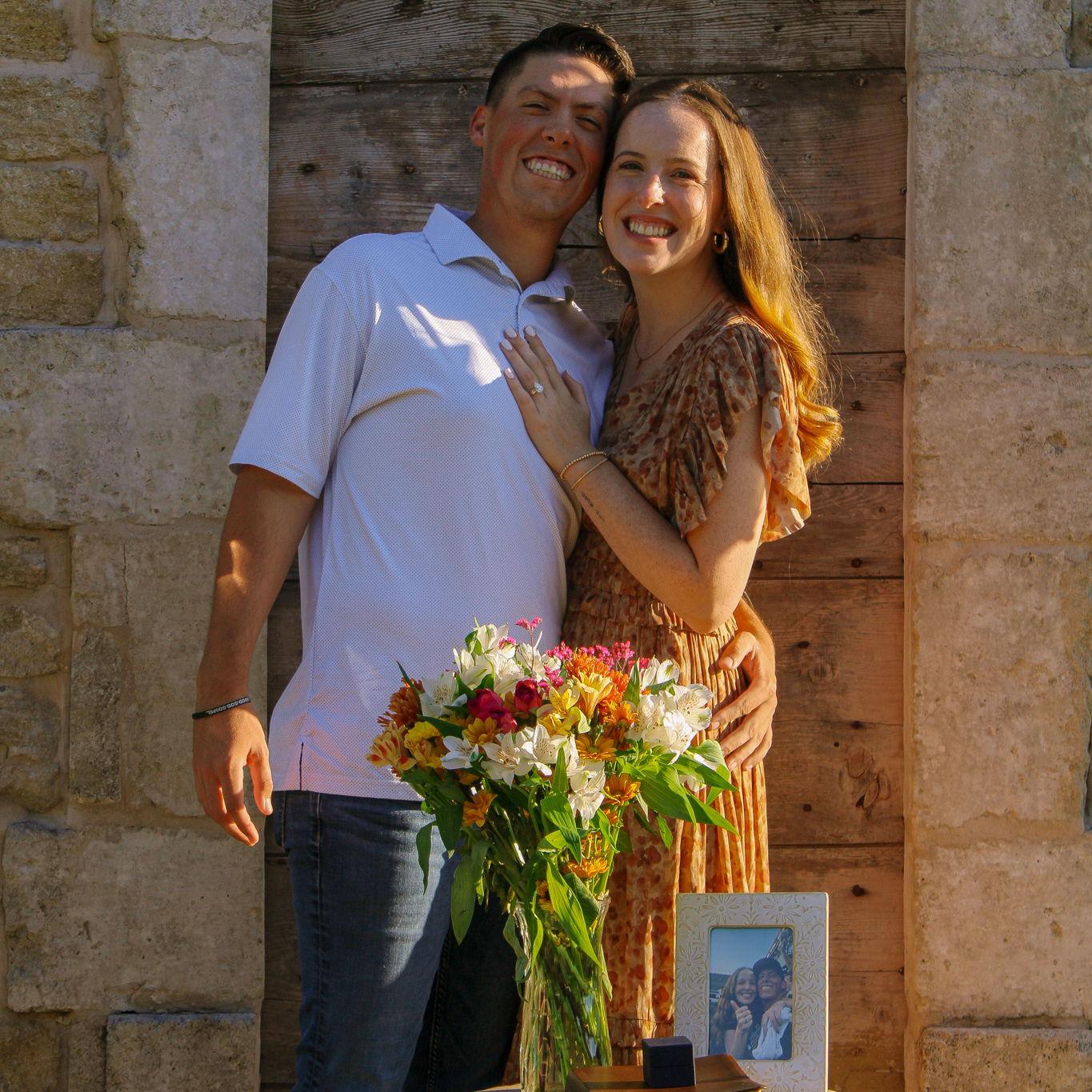 When we got engaged!