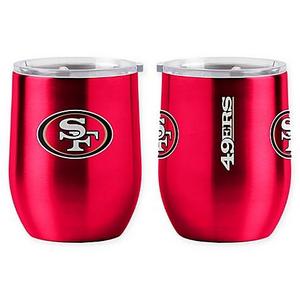 NFL San Francisco 49ers 16 oz. Stainless Steel Curved Ultra Tumbler Wine Glass