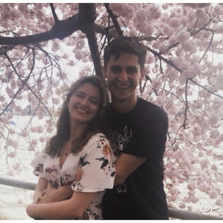 Enjoying the Cherry Blossom Festival