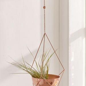 Gracie Geo Metal Hanging Planter