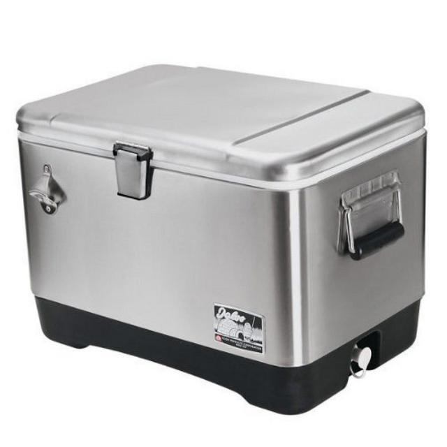 Igloo Stainless Steel Cooler (51L) # 44669, 54 Quart, Clear
