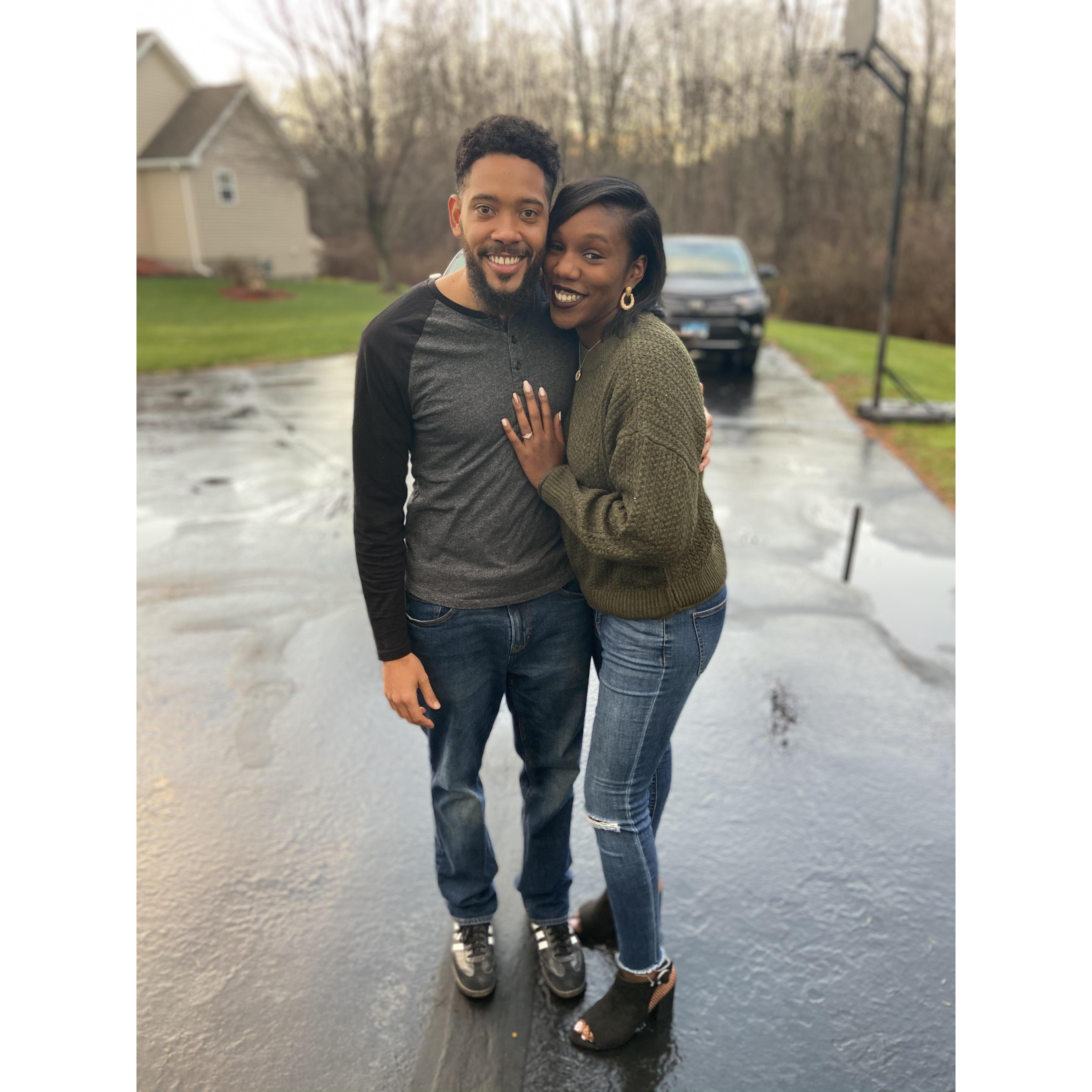 that time we went to Connecticut for our first Thanksgiving engaged.
