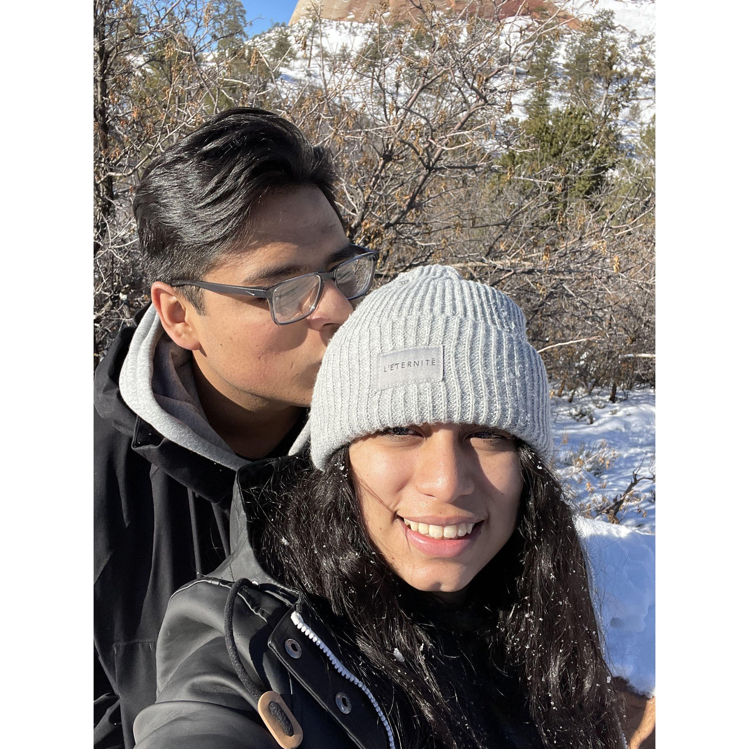 New year in Zion national park with family