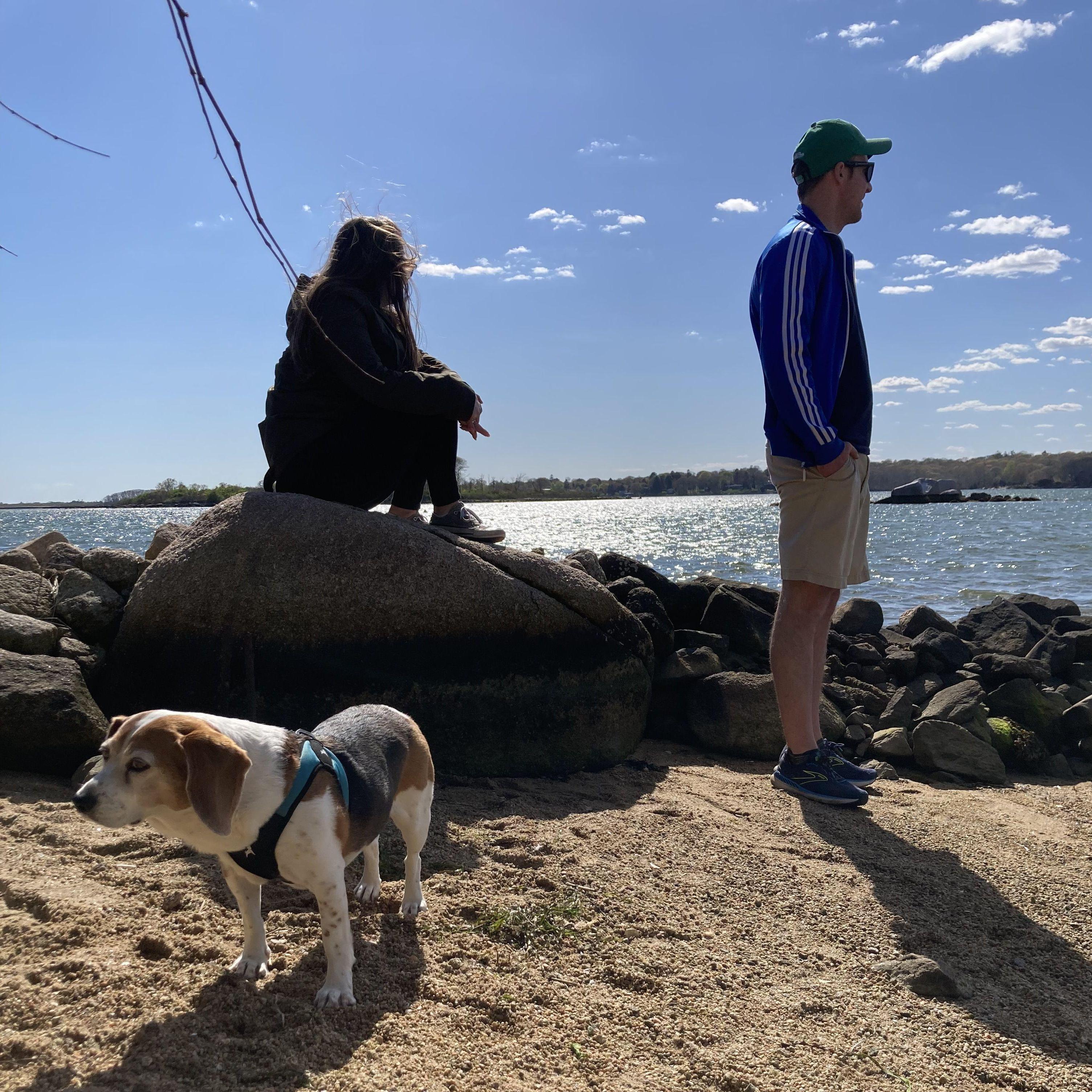 Enjoying the view at Henna's little beach <3