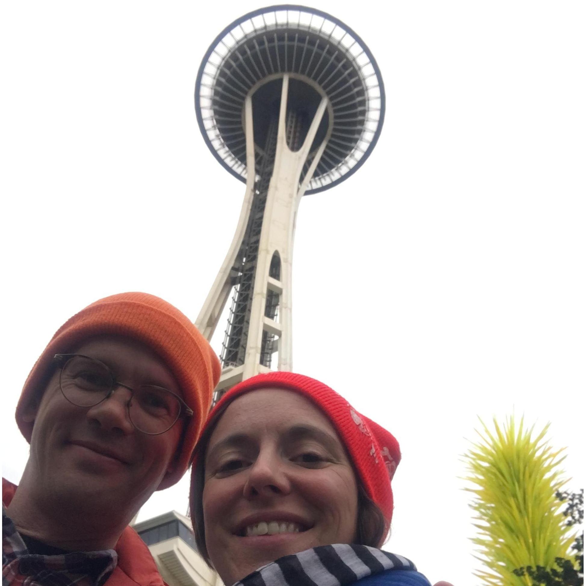 Artsy shot at the Space Needle in Seattle.