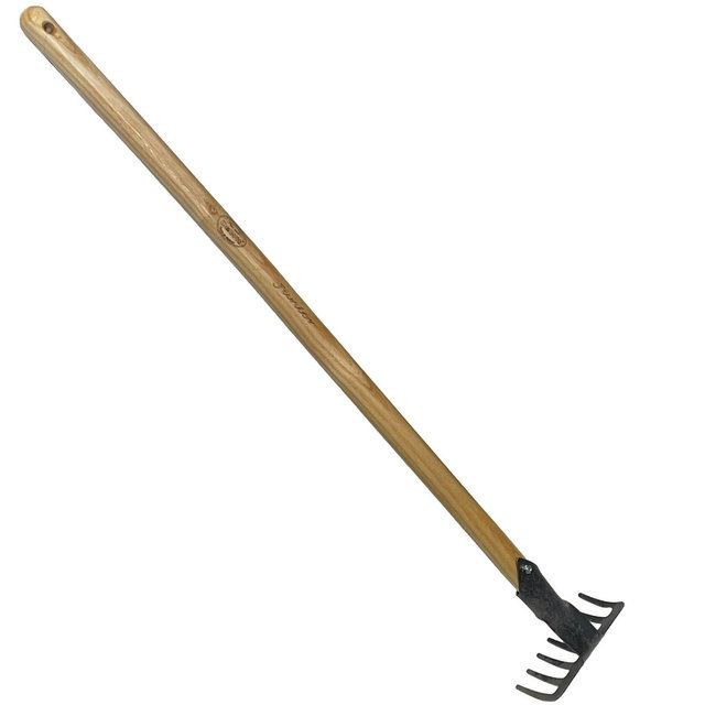 DeWit Junior Garden Rake – Long Handle, Lightweight & Durable