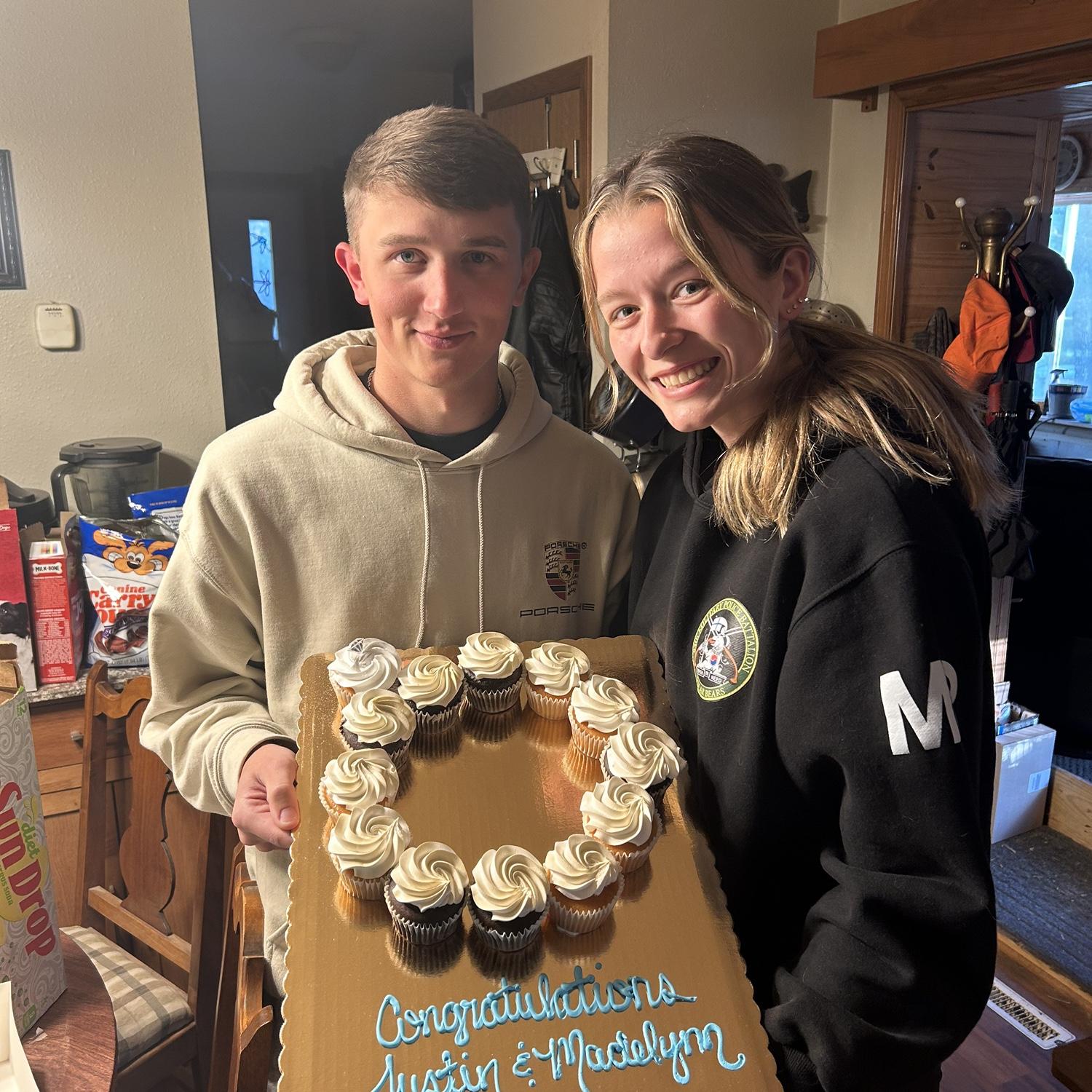 Celebrating engagement with family!