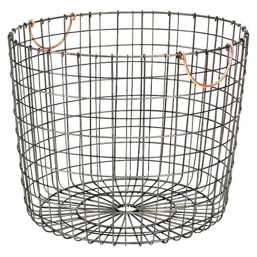 Extra Large Round Wire Decorative Storage Bin - Threshold™