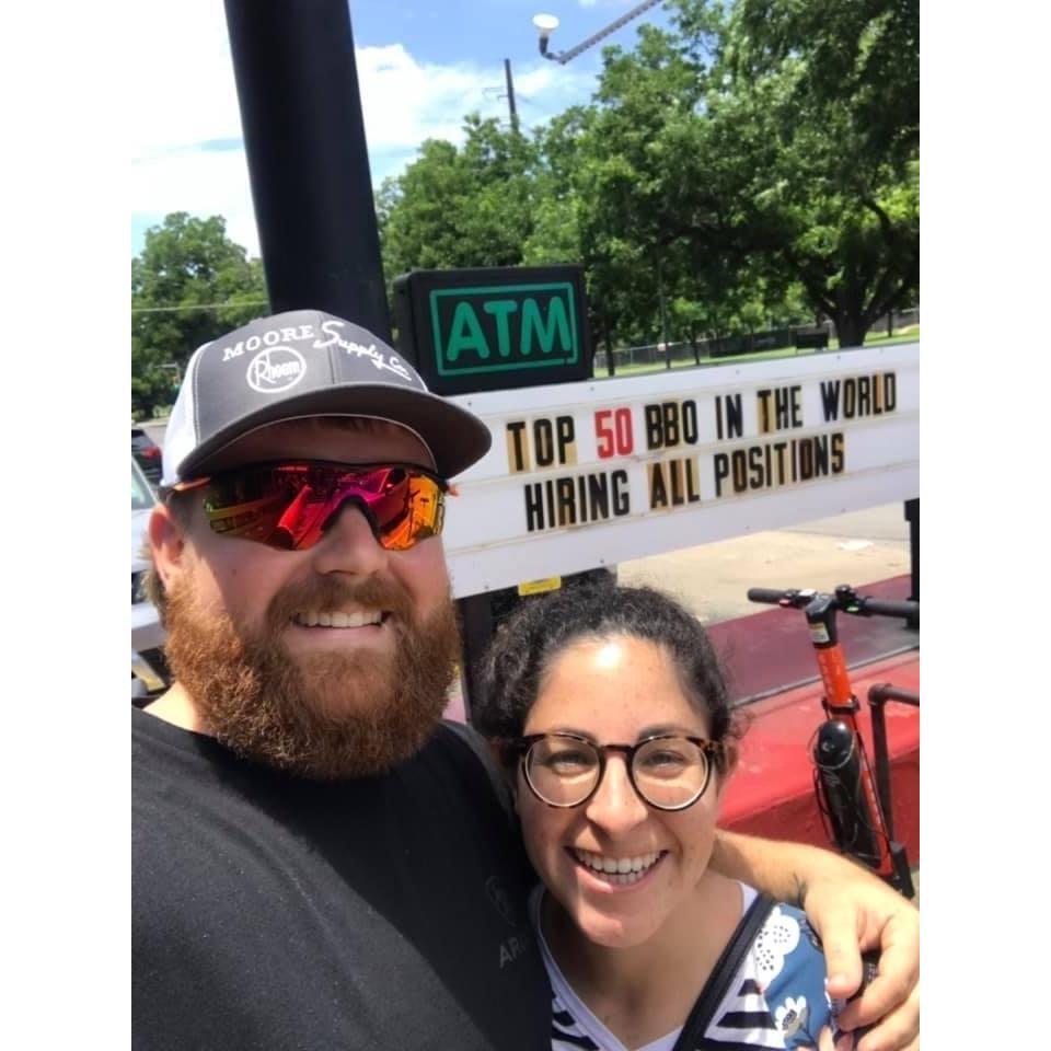 BBQ in Austin! We love food!