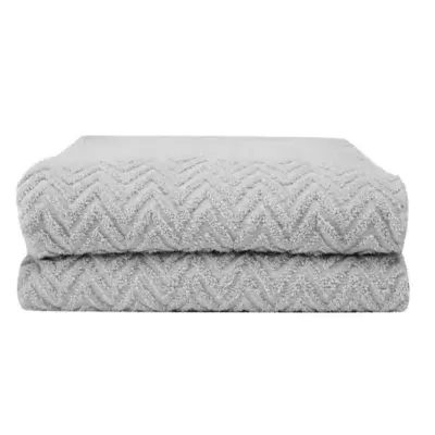 Simply Essential™ Cotton 2-Piece Bath Towel Set in Grey