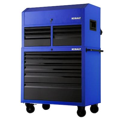 Kobalt 41-in W x 63.4-in H 12 Ball-bearing Steel Tool Chest Combo