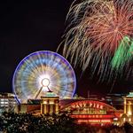 Navy Pier Fireworks Evening of July 4