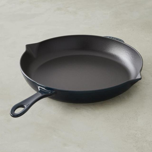 Staub Cast-Iron Fry Pan, 12", La Mer
