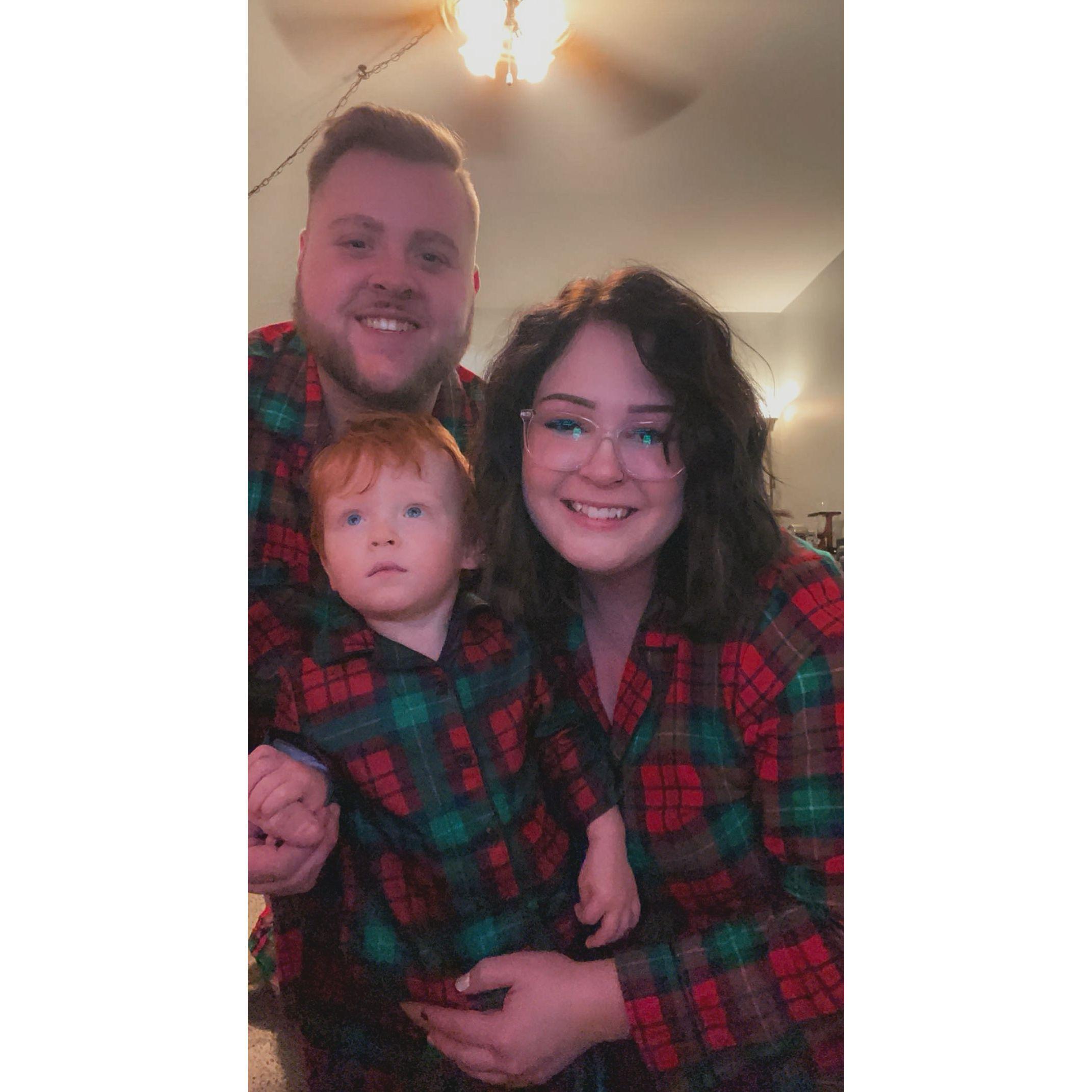 First family Christmas photo
