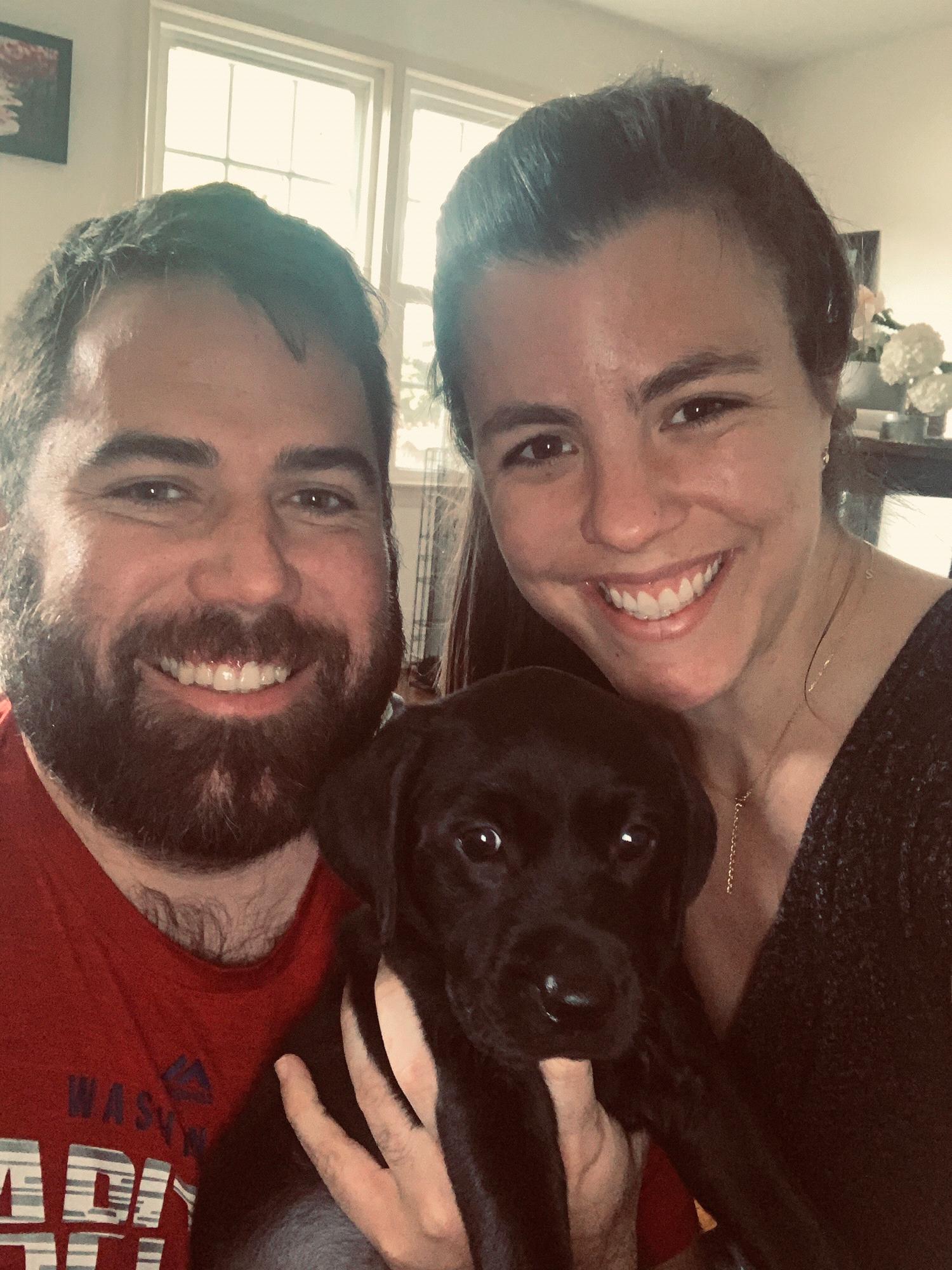 We are home! Family picture with our Ru!