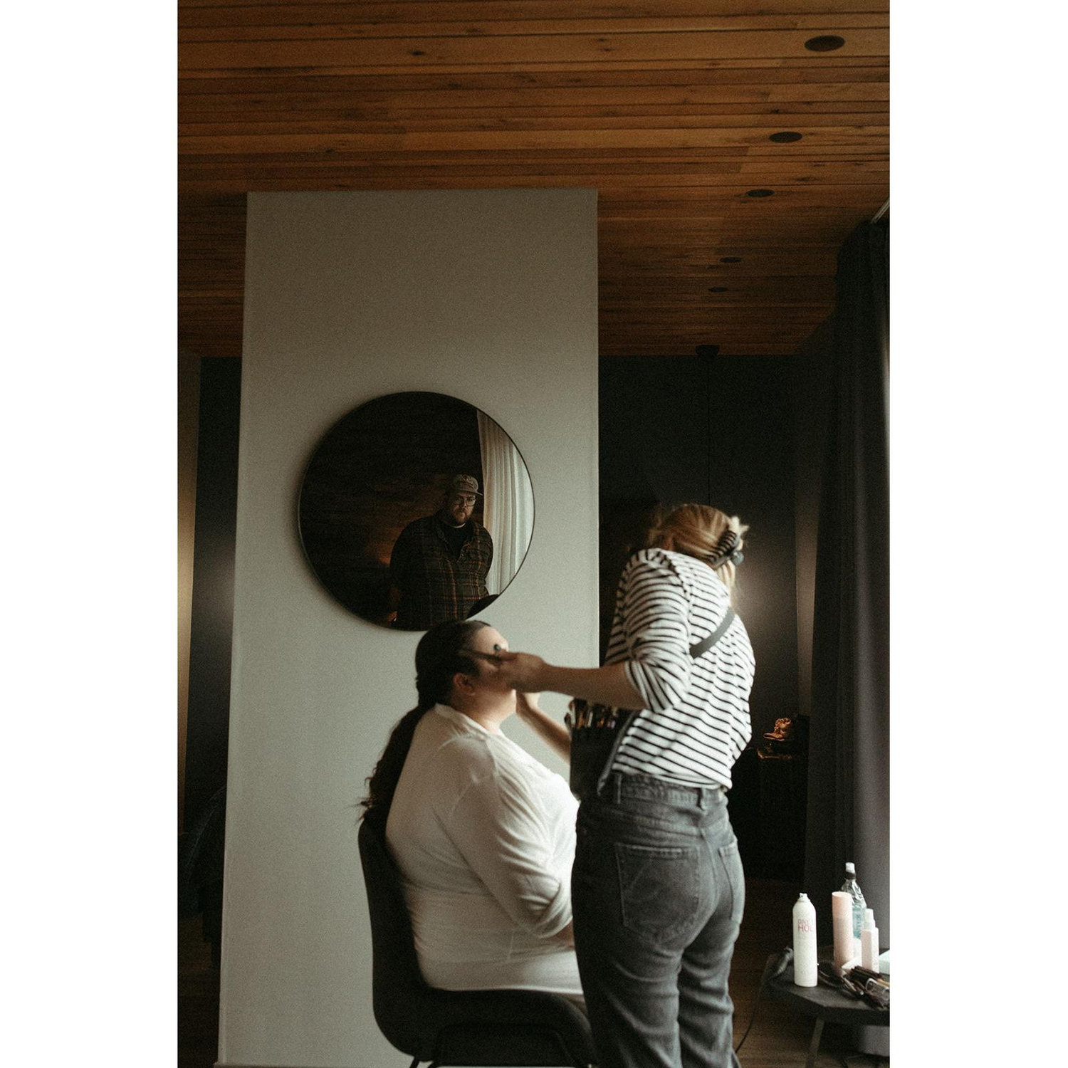 Patti getting ready day of