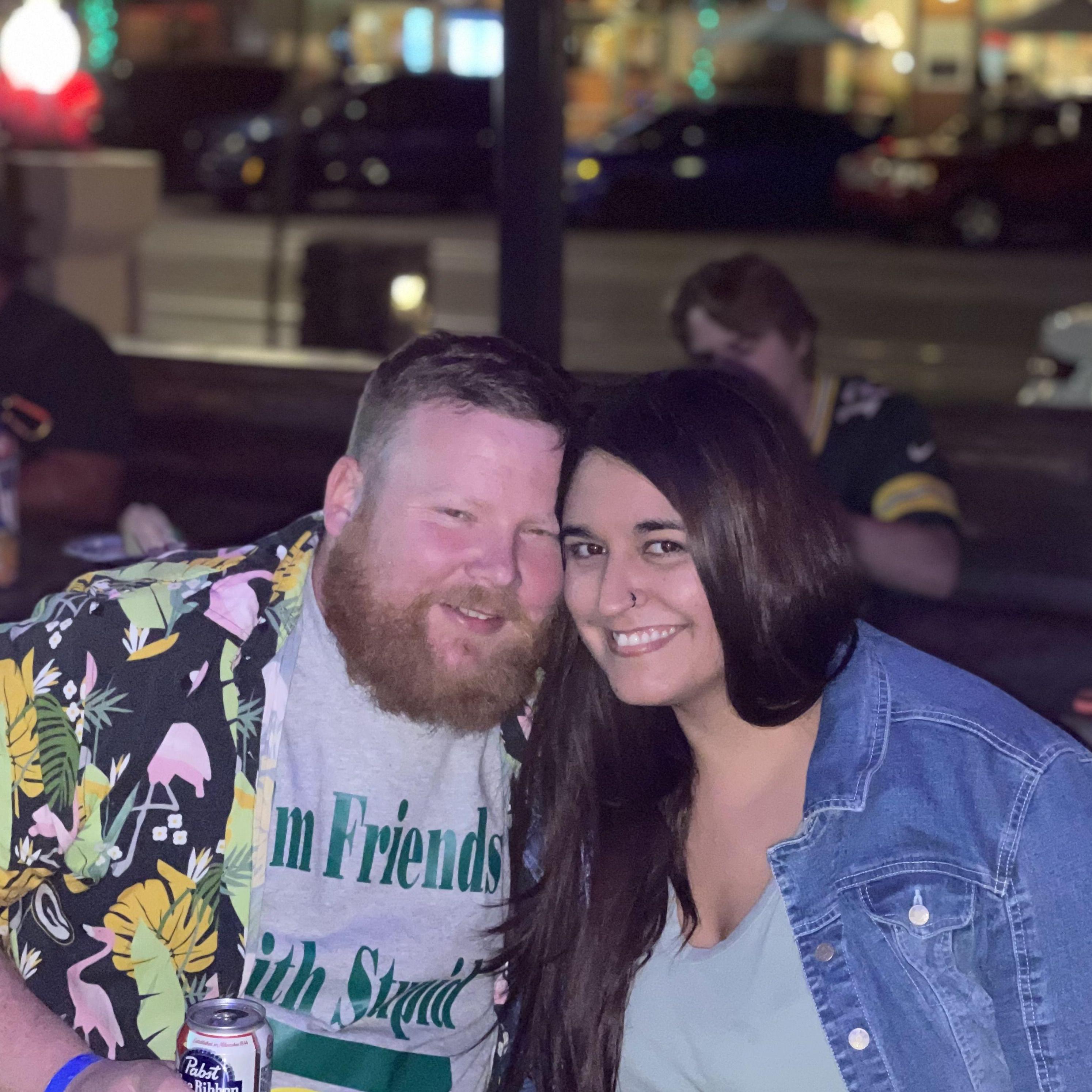 Our first picture together, a little after a week of dating, December 12, 2021.