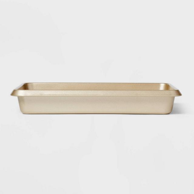 9"x13" Non-Stick Cake Pan Aluminized Steel Gold - Made By Design™