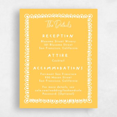 Yellow Wedding Enclosure - Ceres