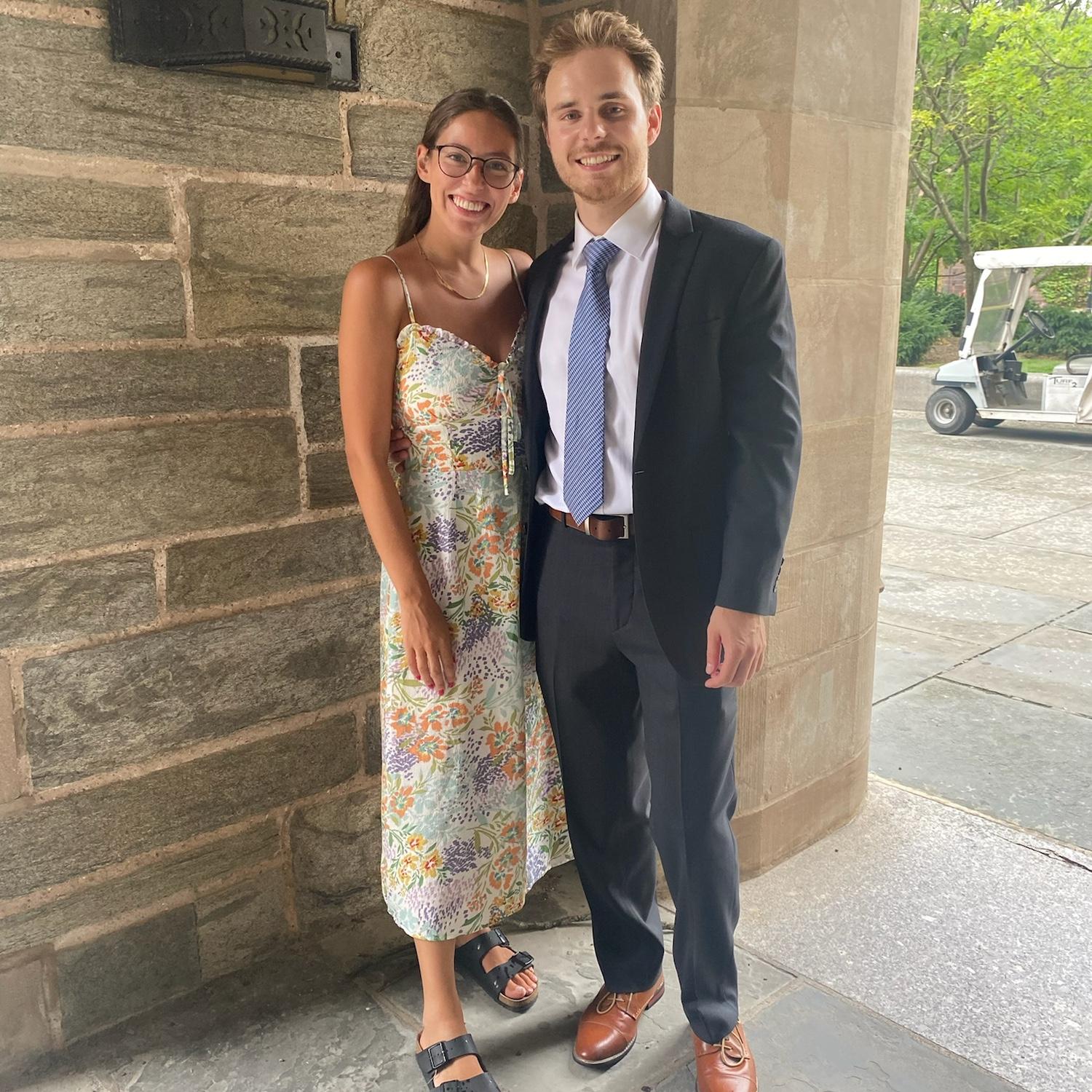 Eric becoming Dr. O'Neill at his PhD defense!
