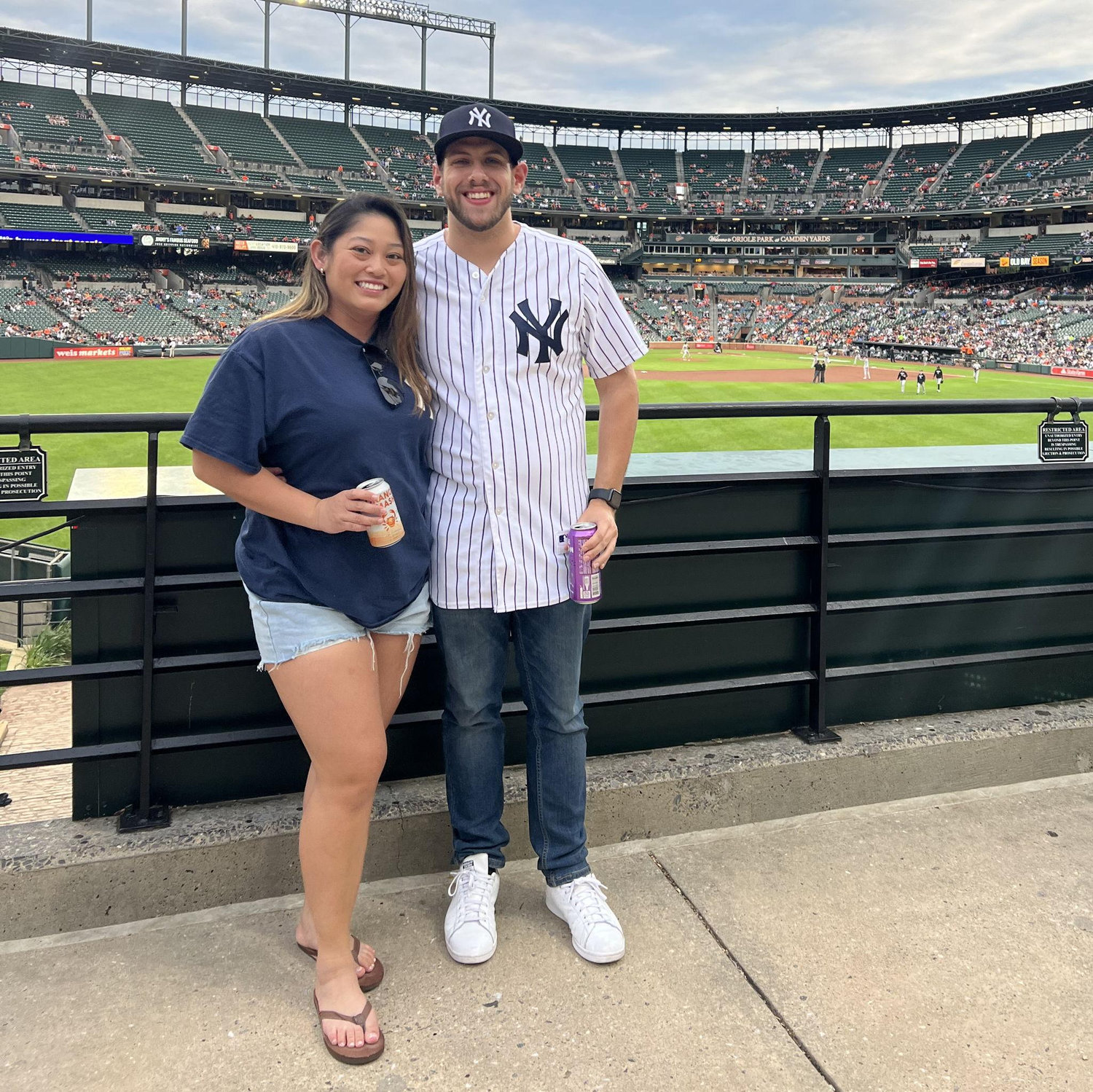 One of our first dates at Camden Yards to watch the Yankees