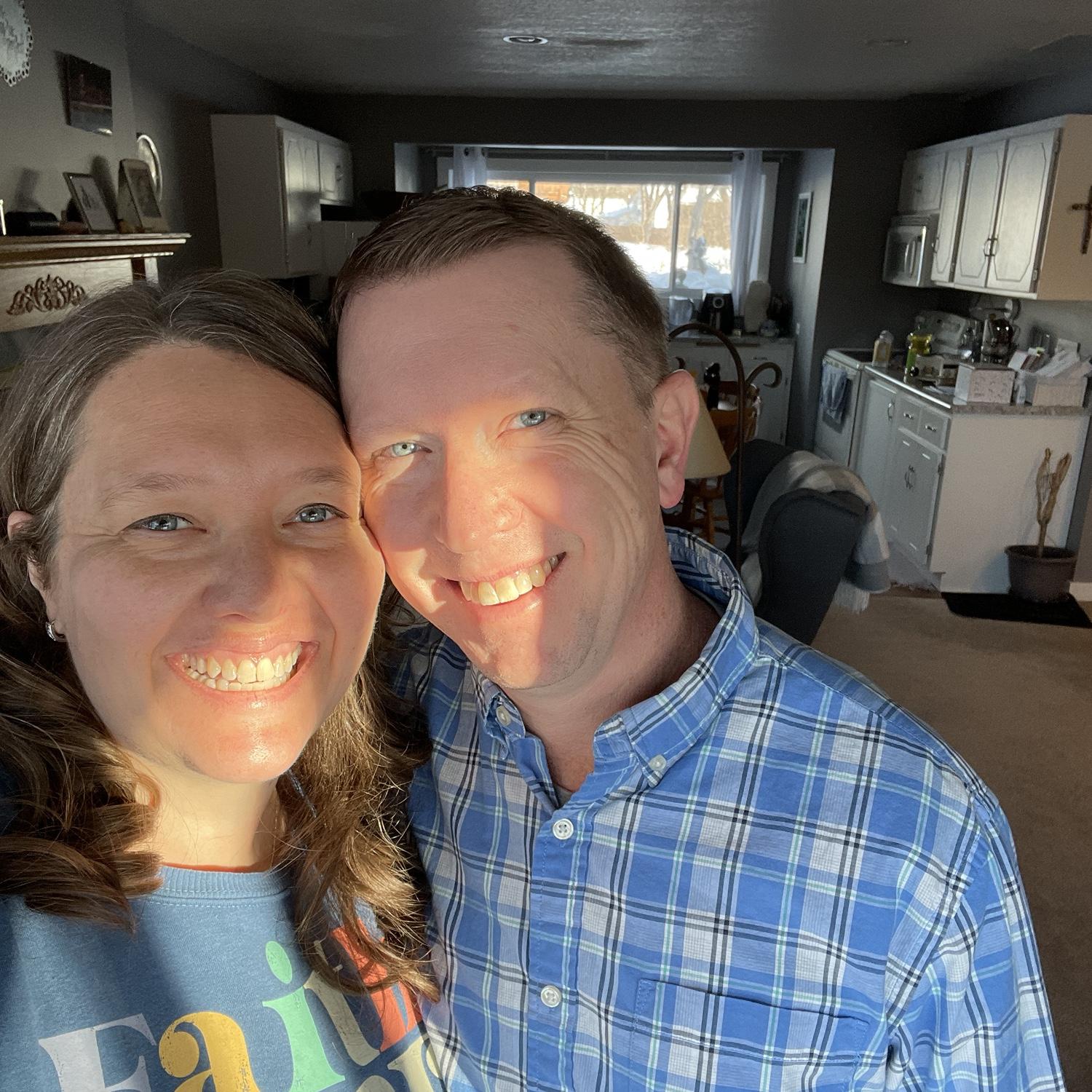 Just a normal winter day hanging out at my apartment. The sun was shining through the window, so we decided to take a picture to capture the moment.