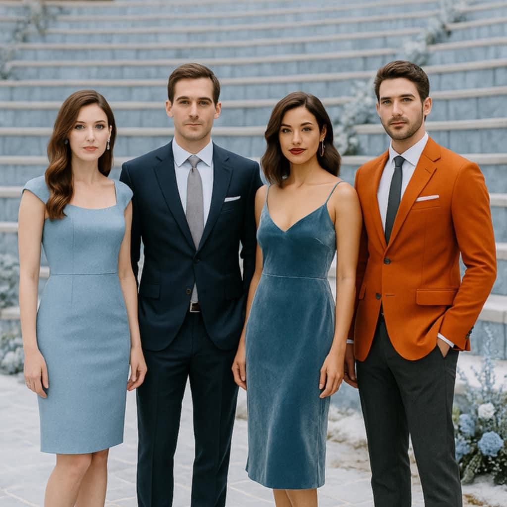 Visual of what is appropriate attire for the wedding