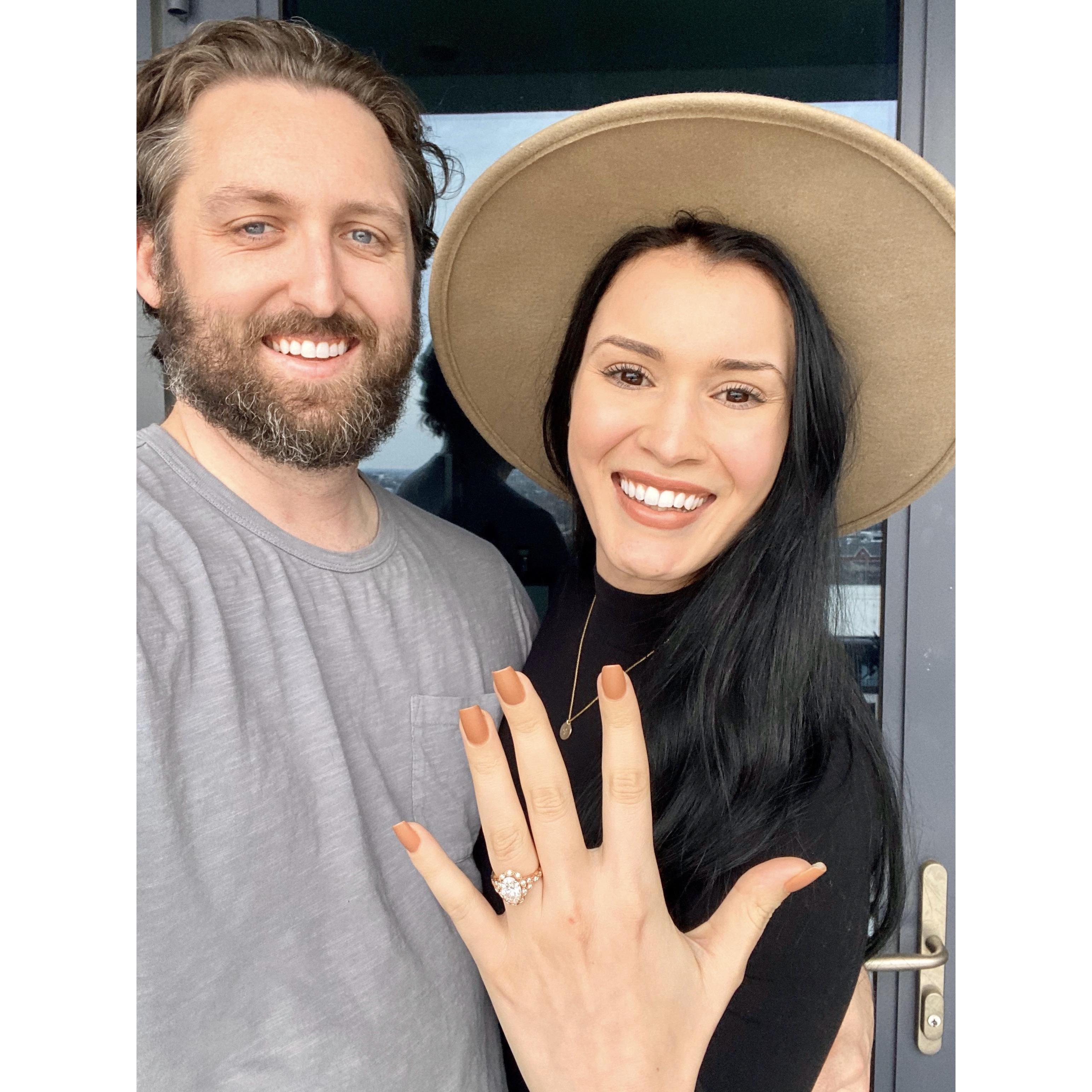 Engagement selfie.