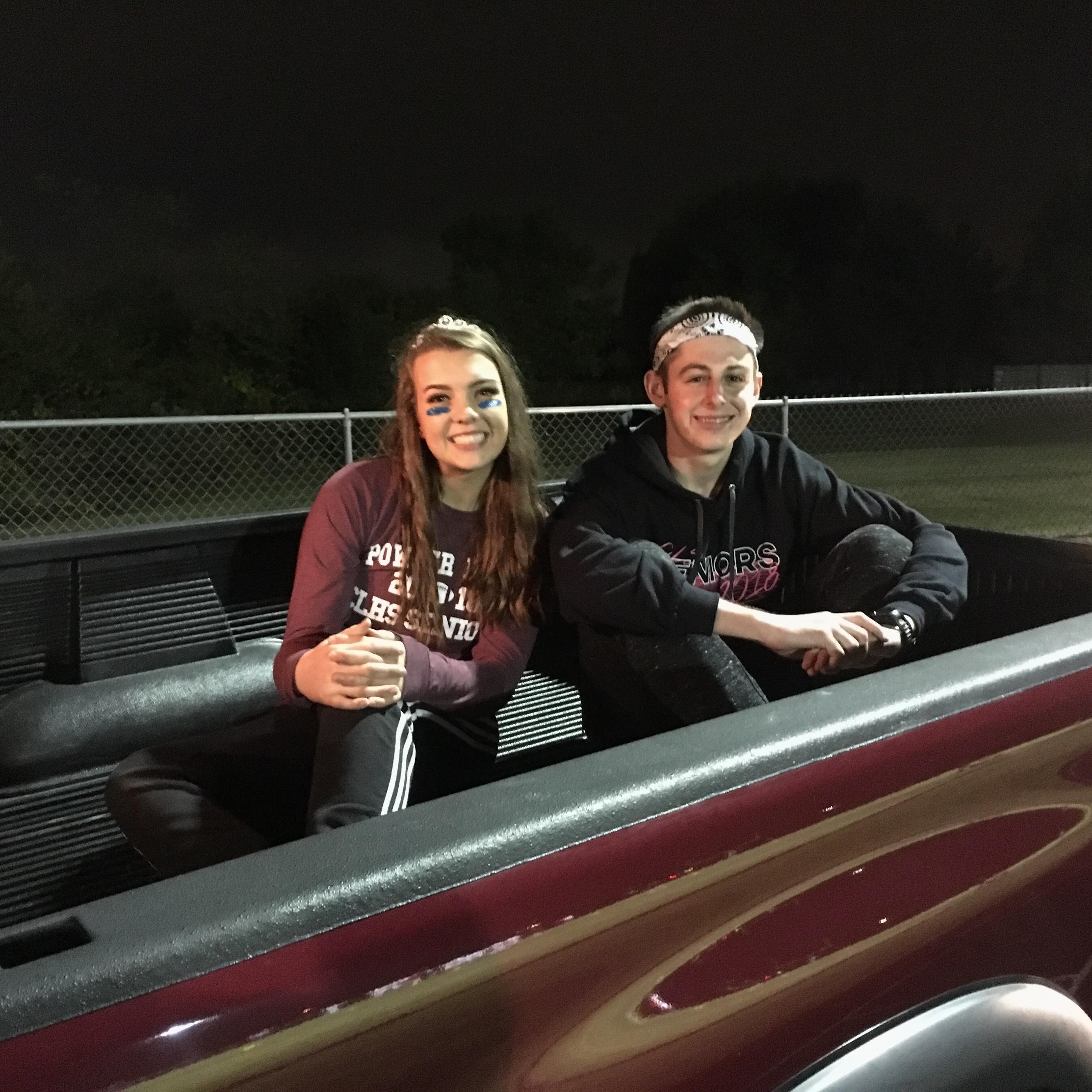 Senior year homecoming court parade- October 2017