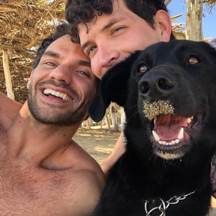 Guacamole's first trip to the beach.