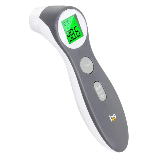 HealthSmart Digital Thermometer for Adults and Children, Forehead Infrared Temperature Gun to Test Objects or Air