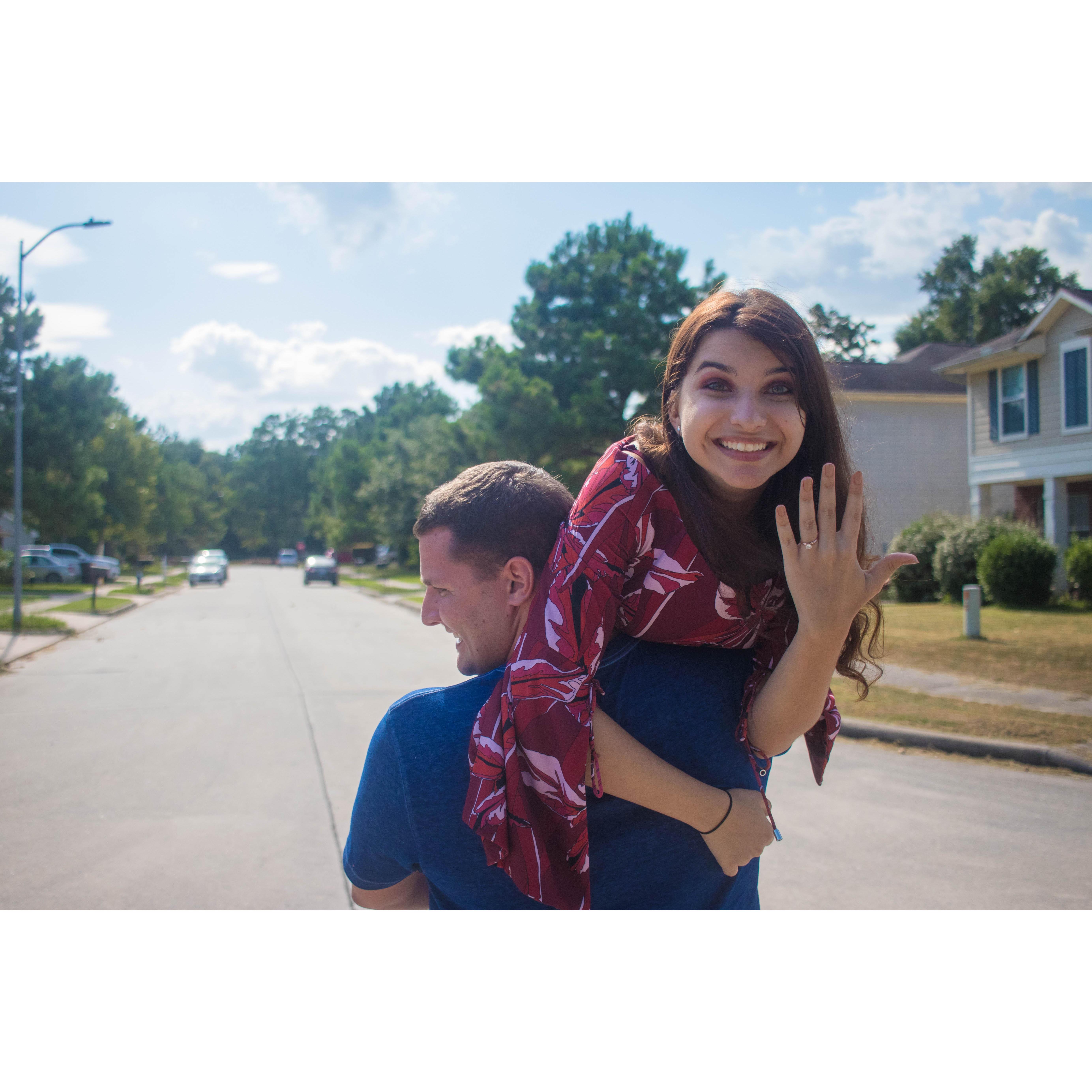 The day we got engaged