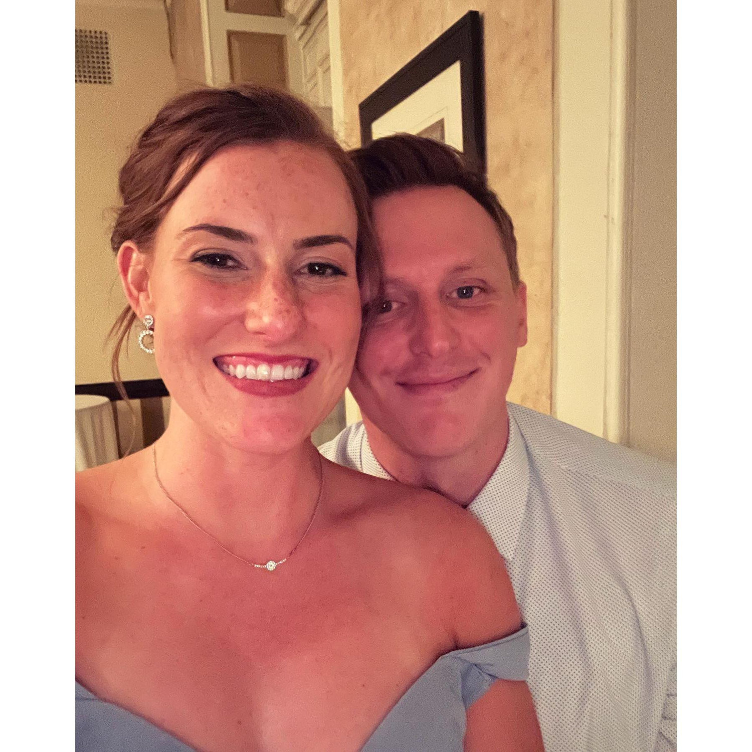 First wedding together as a couple