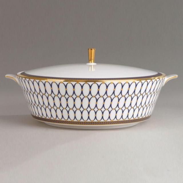 Wedgwood "Renaissance Gold" Covered Vegetable Dish