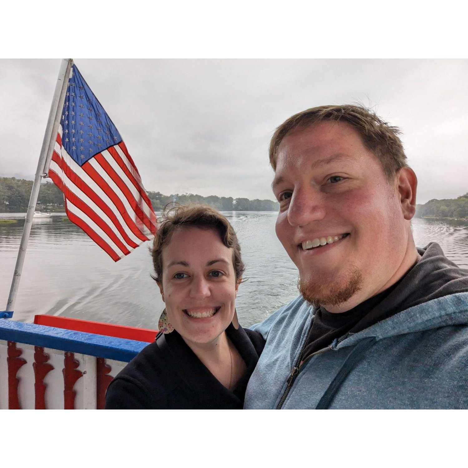 Paddleboat on the Susquehanna river. Williamsport was our "meet in the middle" date spots.