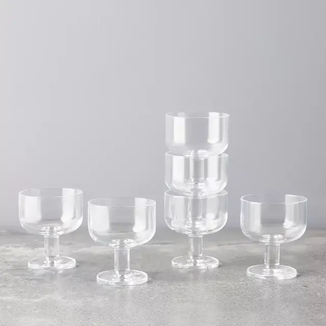 Bormiolo Rocco Stackable Goblets - 8oz Set of 6