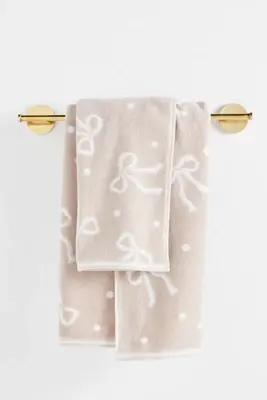 Bow Icon Cotton Bath Towel