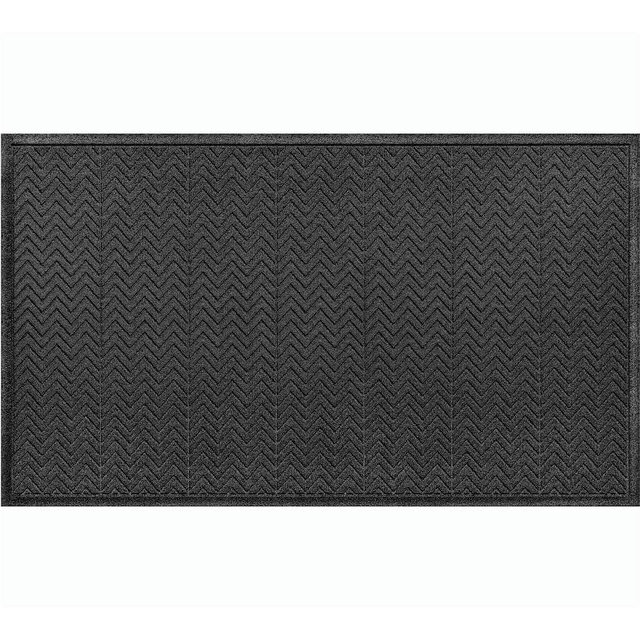 Waterhog Chevron Doormat, 3 x 5', Charcoal