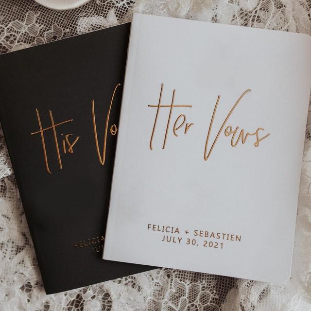 Vow Books Set of 2 | Her Vows His Vows |...