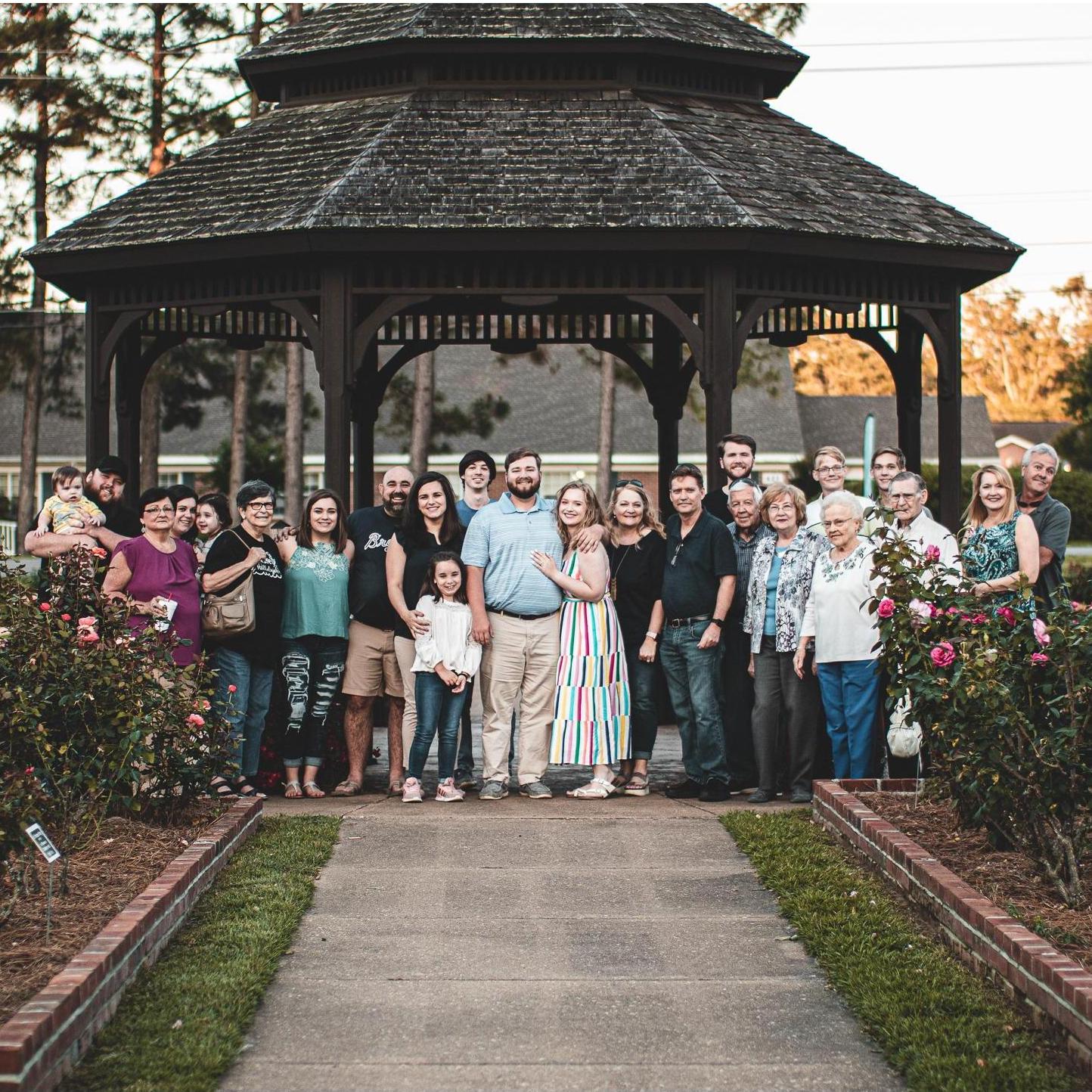 Two families becoming one.