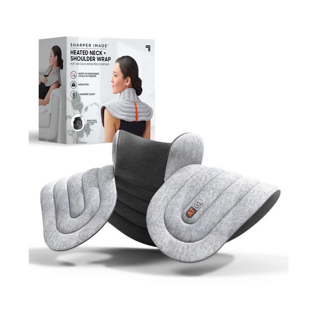 Sharper Image Heated Neck and Shoulder Aromatherapy Wrap, Lavender Scented Hot/Cold