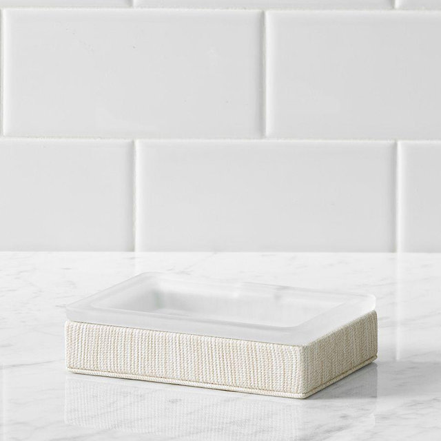 Marin Spa Soap Dish, White