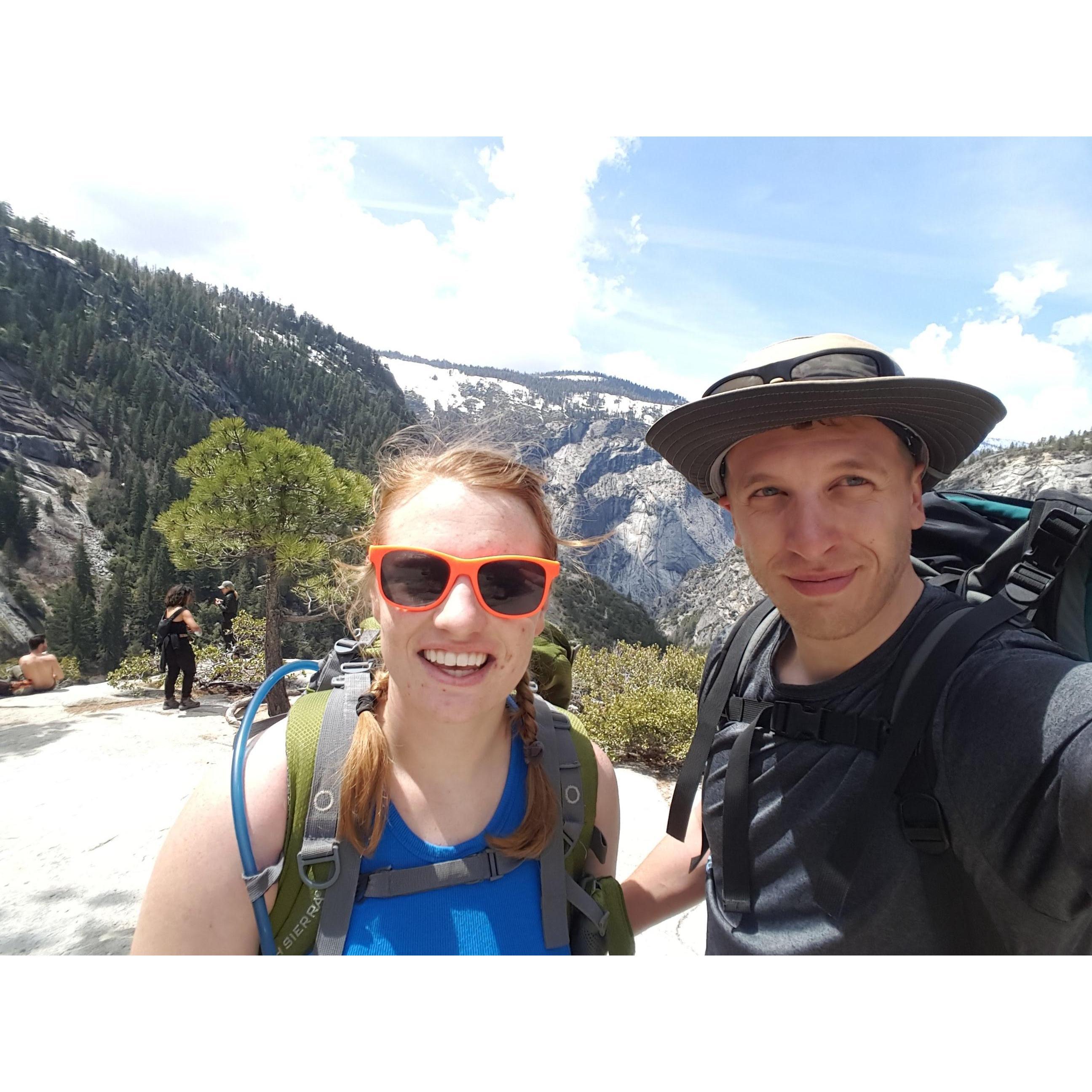 Hiked to the top of the waterfall in Yosemite and then some more...